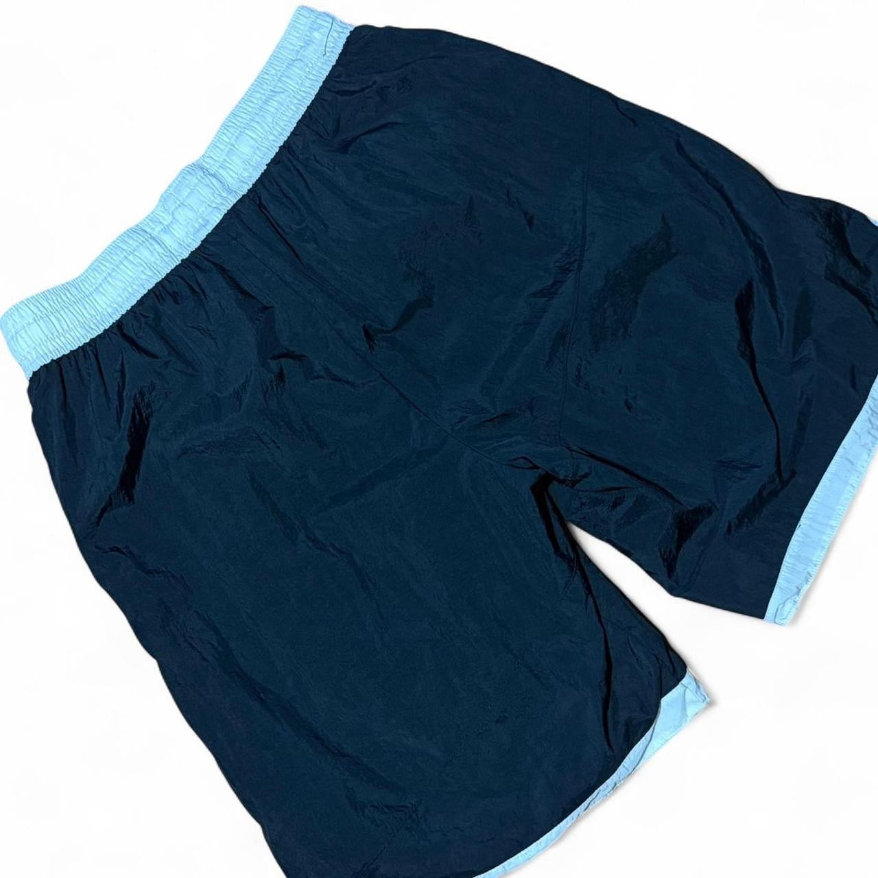 Vintage Nike Spellout Graphic Logo Athletic Swimwear Trunk Shorts