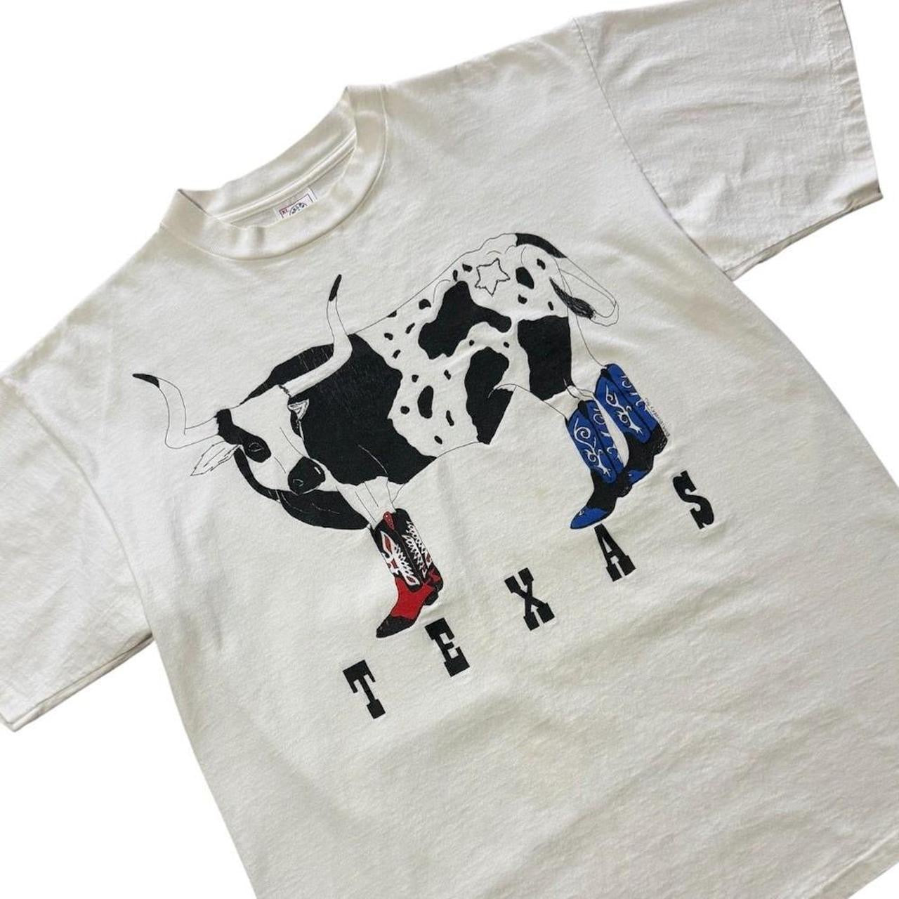90s Texas State Longhorn Cow Western Cowboy Americana Graphic T-shirt