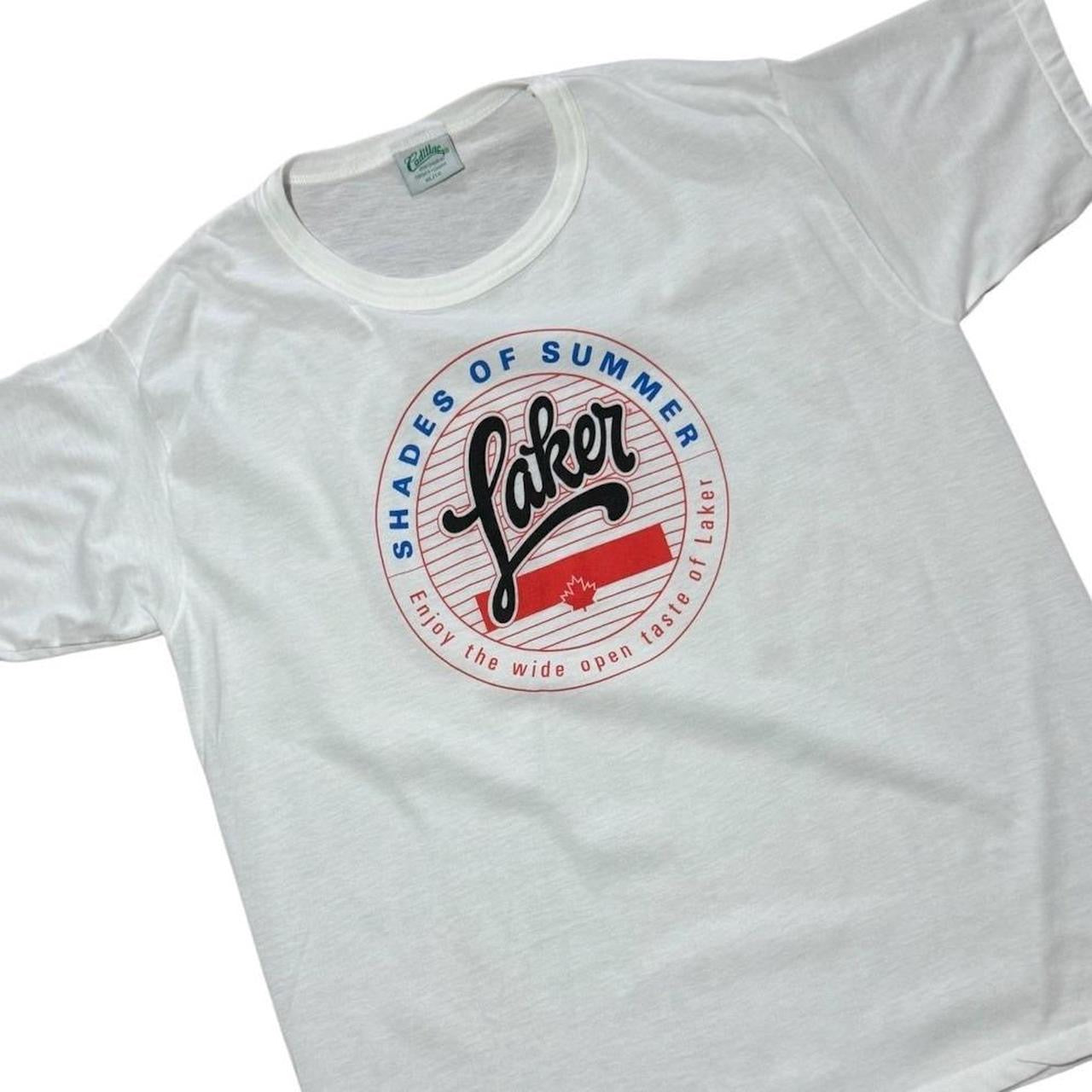 80s Laker Beer Shades of Summer Promo Graphic Single Stitch T-shirt