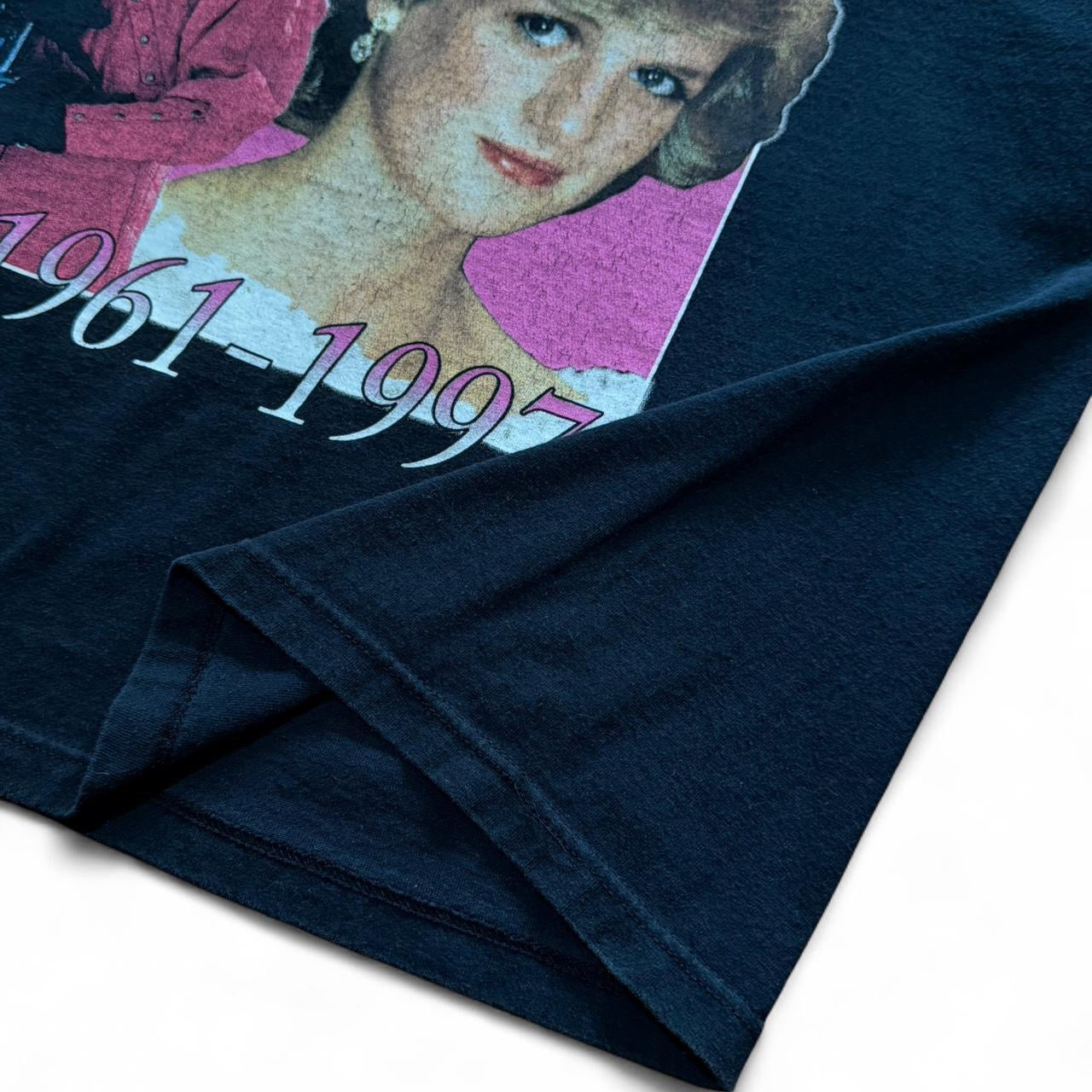 Vintage 90s Princess Diana Of Whales Rap Graphic Memorial T-shirt