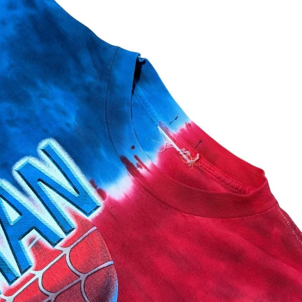 Y2K Spider-Man Marvel Universal Studios Movie Tie Dye Graphic T-shirt