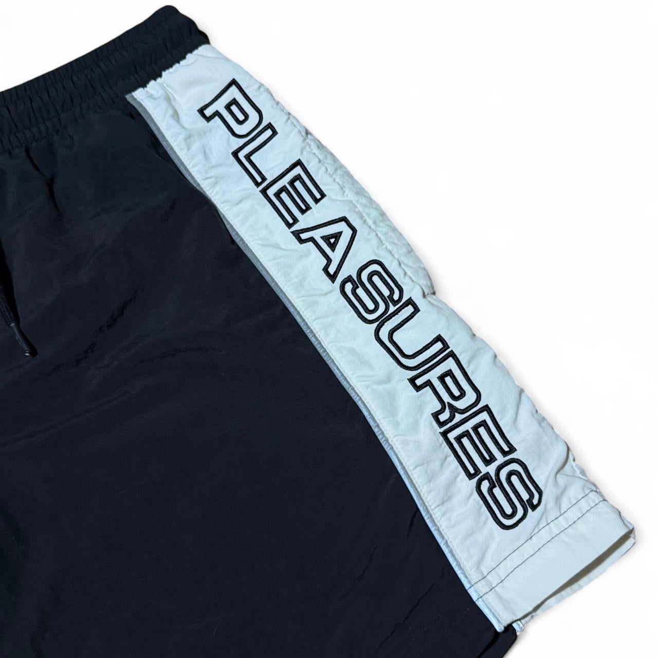 Reebok x Pleasures Colab Black & White Swim Trunk Hype Sport Shorts