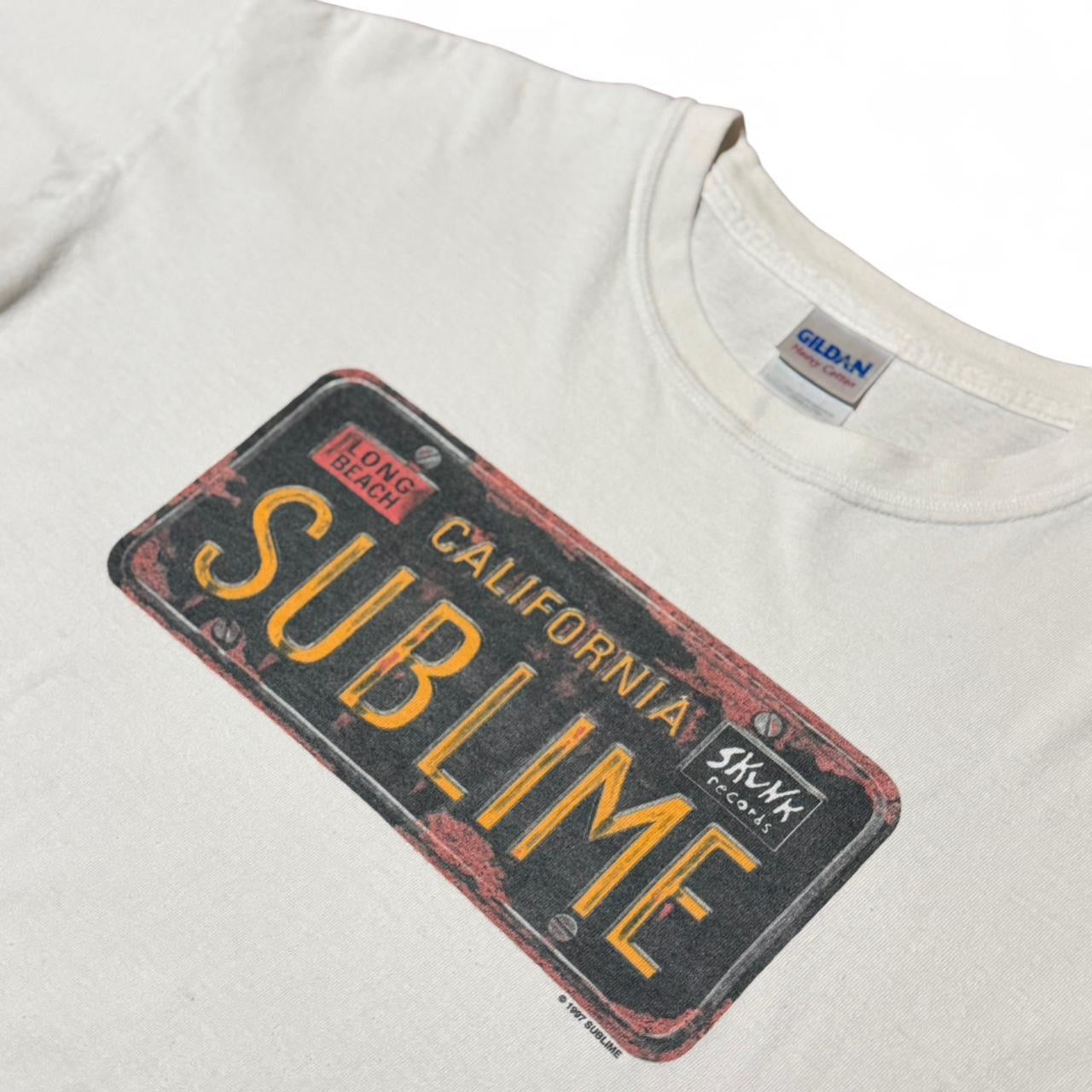 1997 Sublime Band Skunk Records License Plate Tour T-shirt