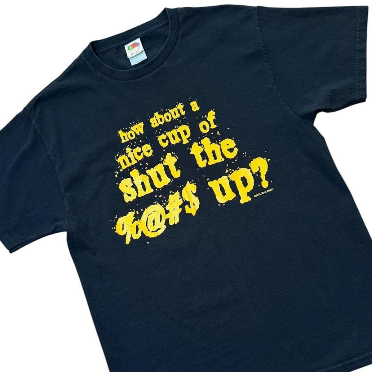 Y2K Shut The F*ck Up Slogan Offensive Rude Quote Graphic Funny T-shirt