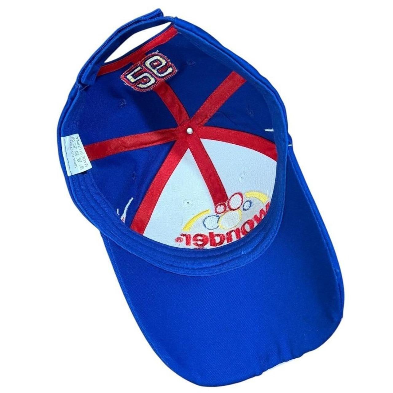 Y2K Wonder Bread Ricky Bobby 26 NASCAR Racing Flames Velcroback Hat Cap