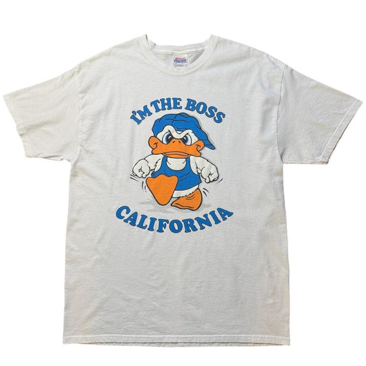 Puff Print I’m The Boss Duck Tee