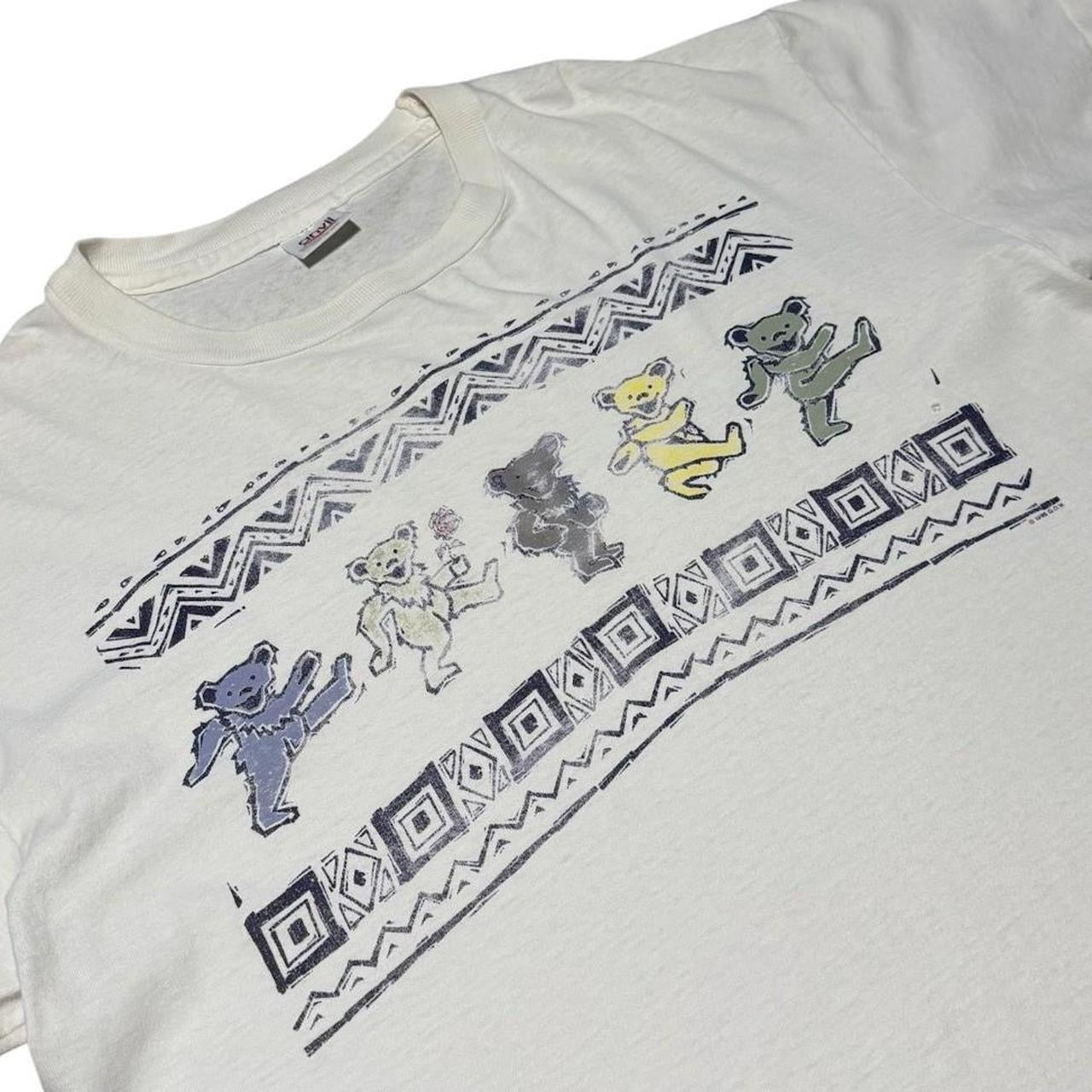 1995 Grateful Dead Dancing Bears Band Concert Merch Tour USA GDM T-shirt