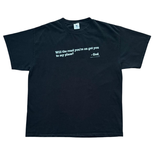 Y2K "Will the road you're on get you to my place?" Religious Jesus T