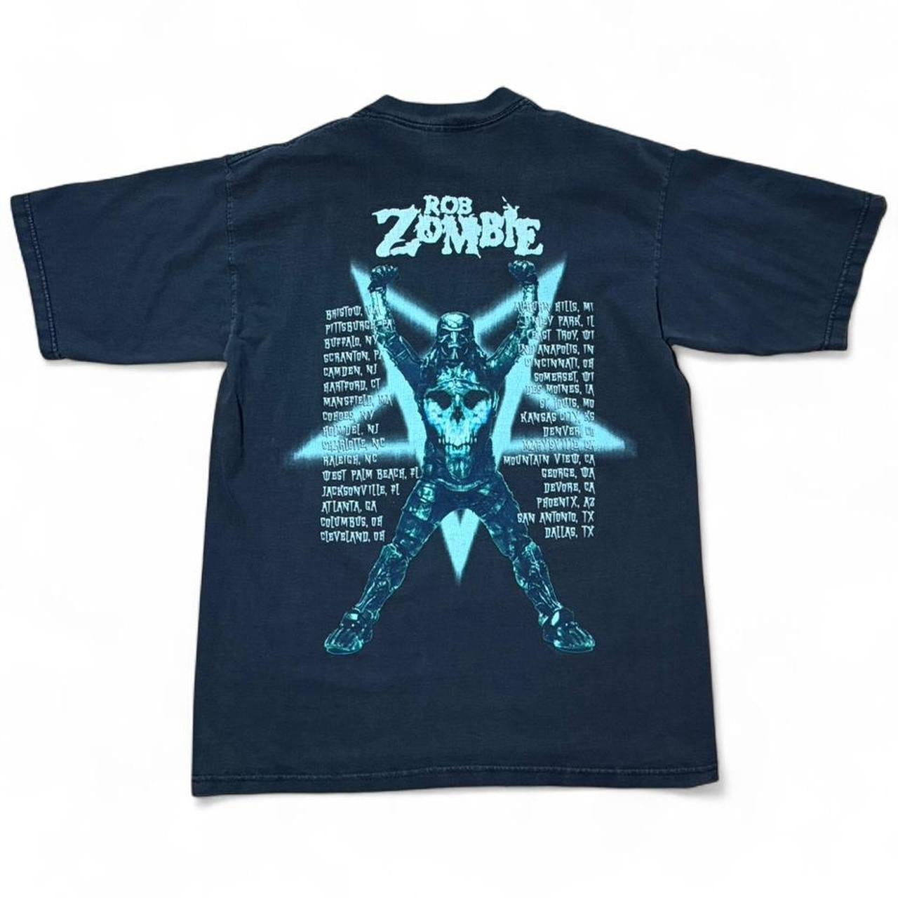 Vintage 90s Rob Zombie Metal Music Rock Tour Band Concert Merch T-shirt