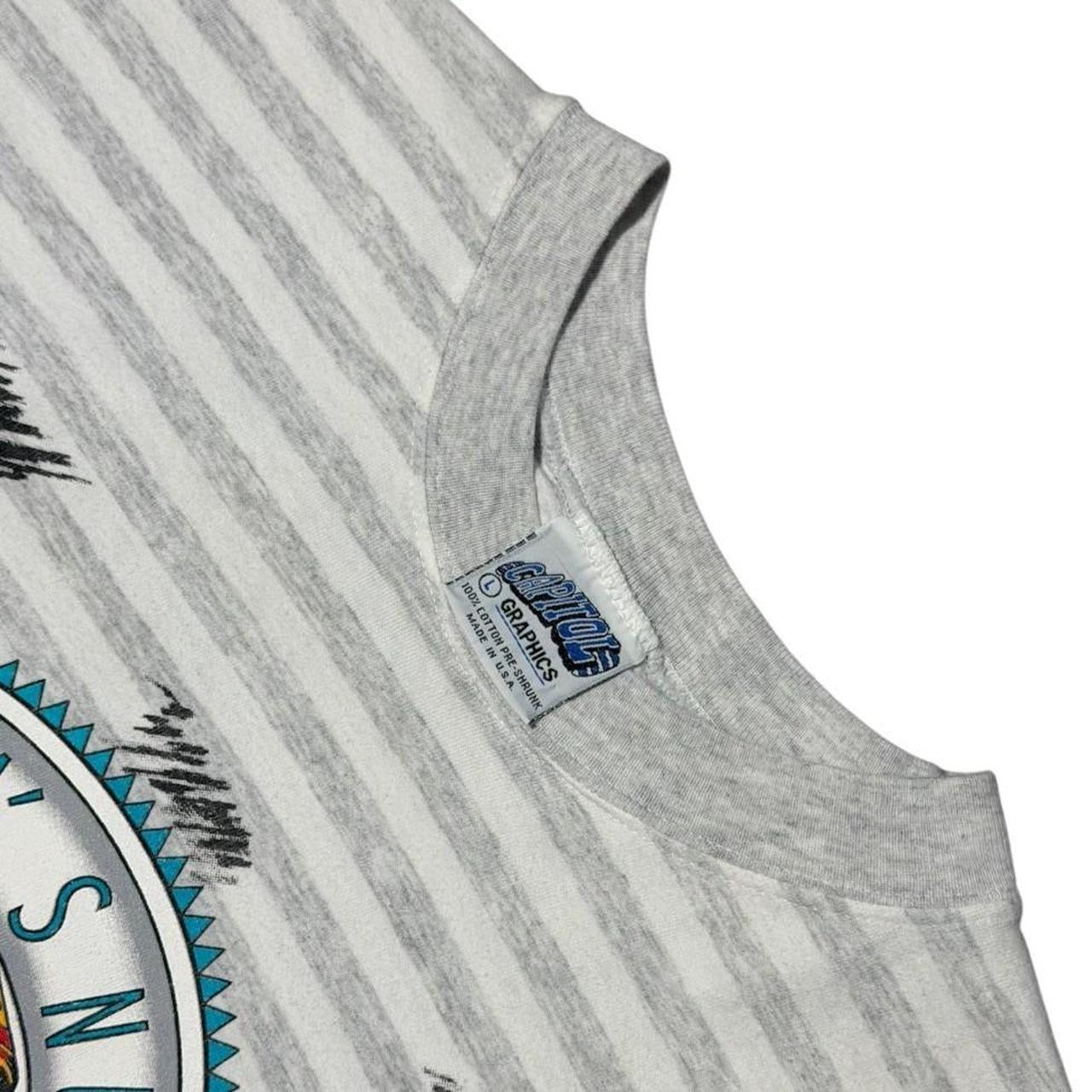 90s NASCAR Racing Stripe Single Stitch USA Retro Car Art Graphic T-shirt