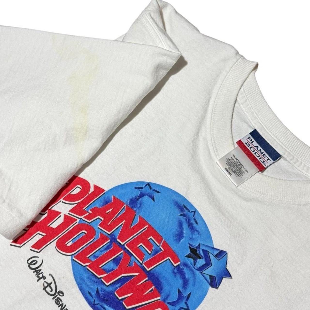 90s Y2K Planet Hollywood Walt Disney World Resort Logo Graphic T-Shirt