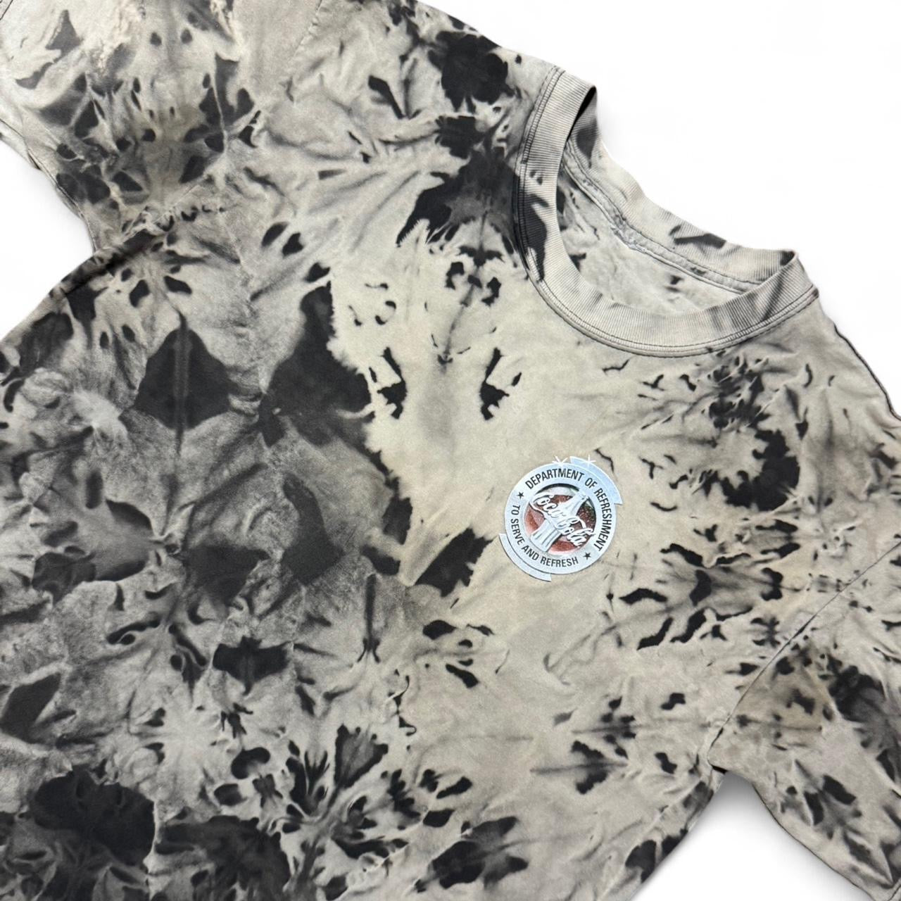 90s Coca-Cola Tie-Dye Acid Wash Bleached Department of Refreshment Tee