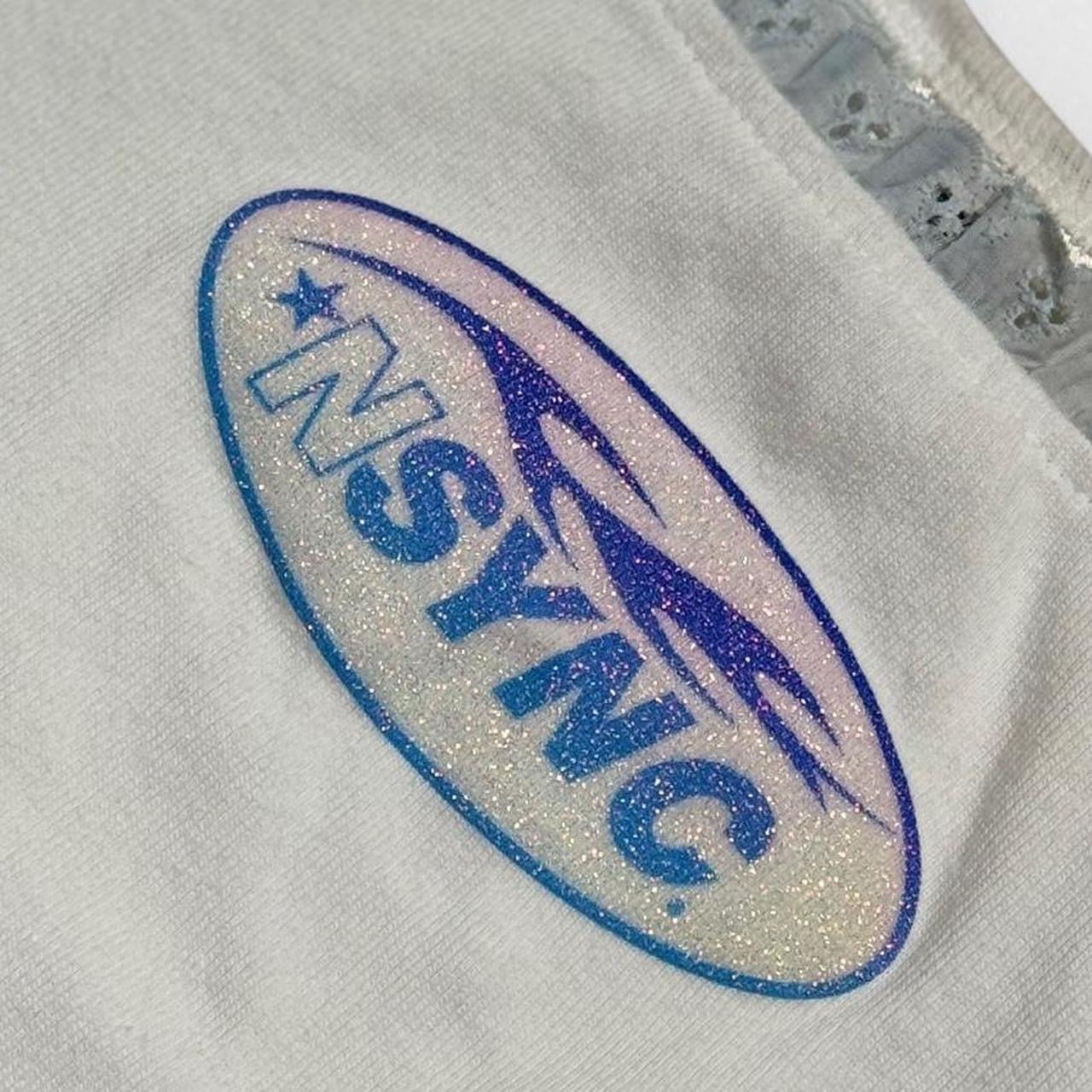 Vintage 90s/y2k NSYNC Sparkle & Frill Tank Top