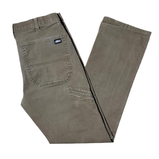 Brown Straight Leg Stretch Fit Dickies Workwear Utility Pants