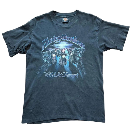 Vintage ‘93 Thrashed Harley Davidson Athens Greece Biker Motorcycle T-shirt