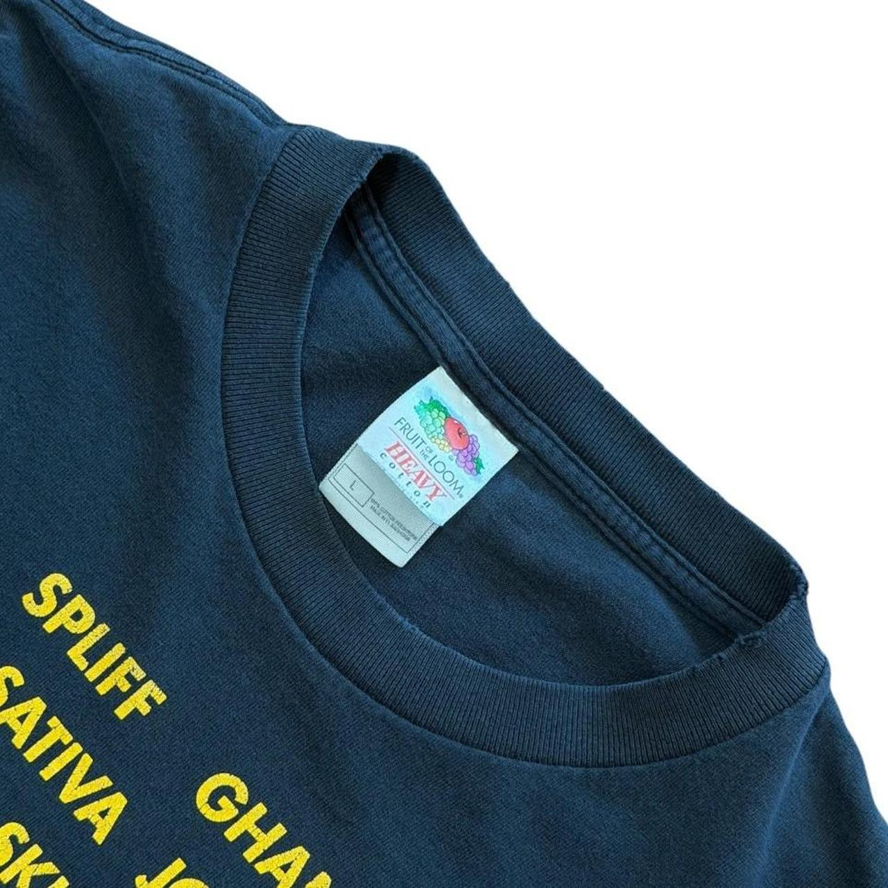 90s Distressed Weed Marijuana Stoner Kush Herbal Slang Graphic T-Shirt