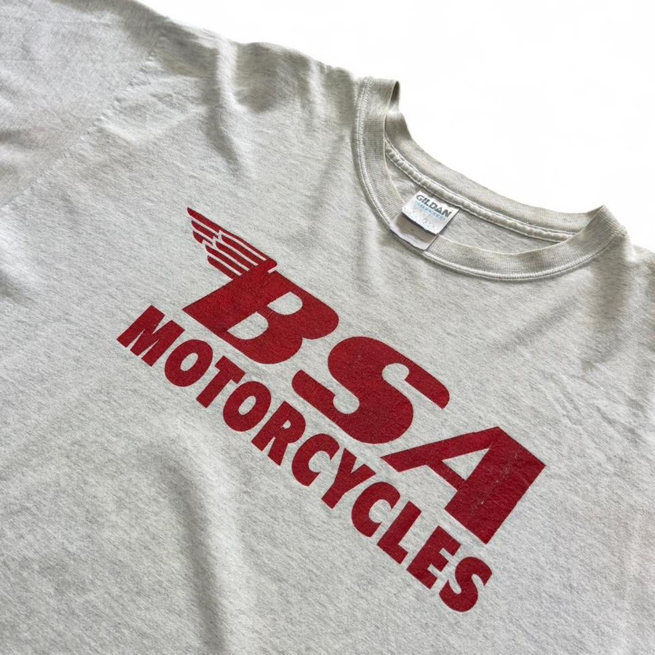 Vintage 90s BSA Motorcycles Biker Graphic Logo Birmingham T-shirt