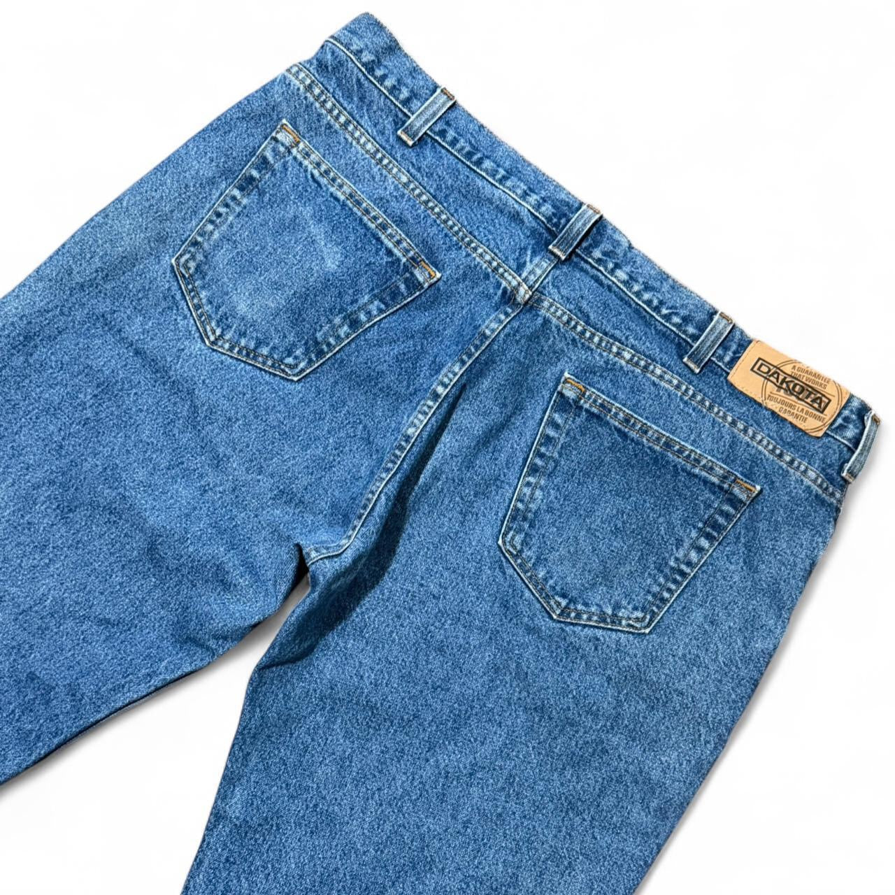 Vintage 90s Dakota Blue Wash Straight Leg Denim Workwear Jeans