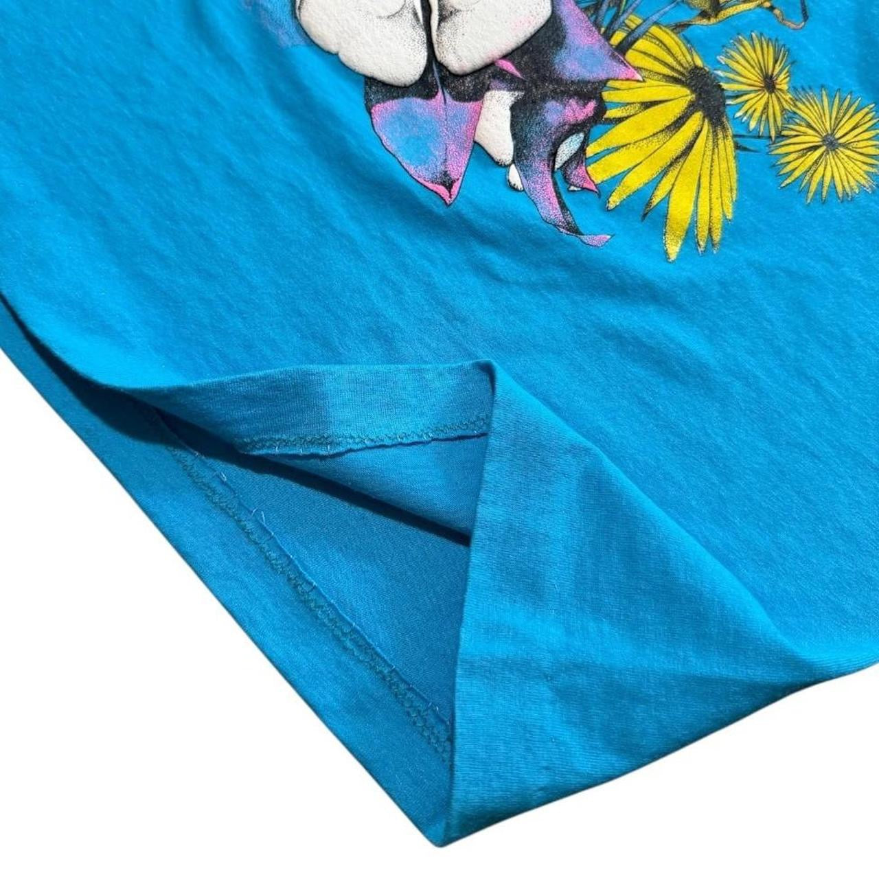 90s Arizona Hummingbird Flower Nature Floral Puff Print Graphic T-Shirt