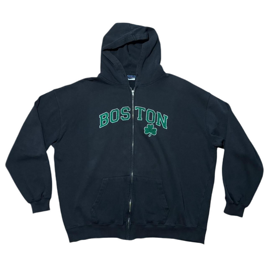 Vintage Boston Celtics NBA Zip Up Hoodie