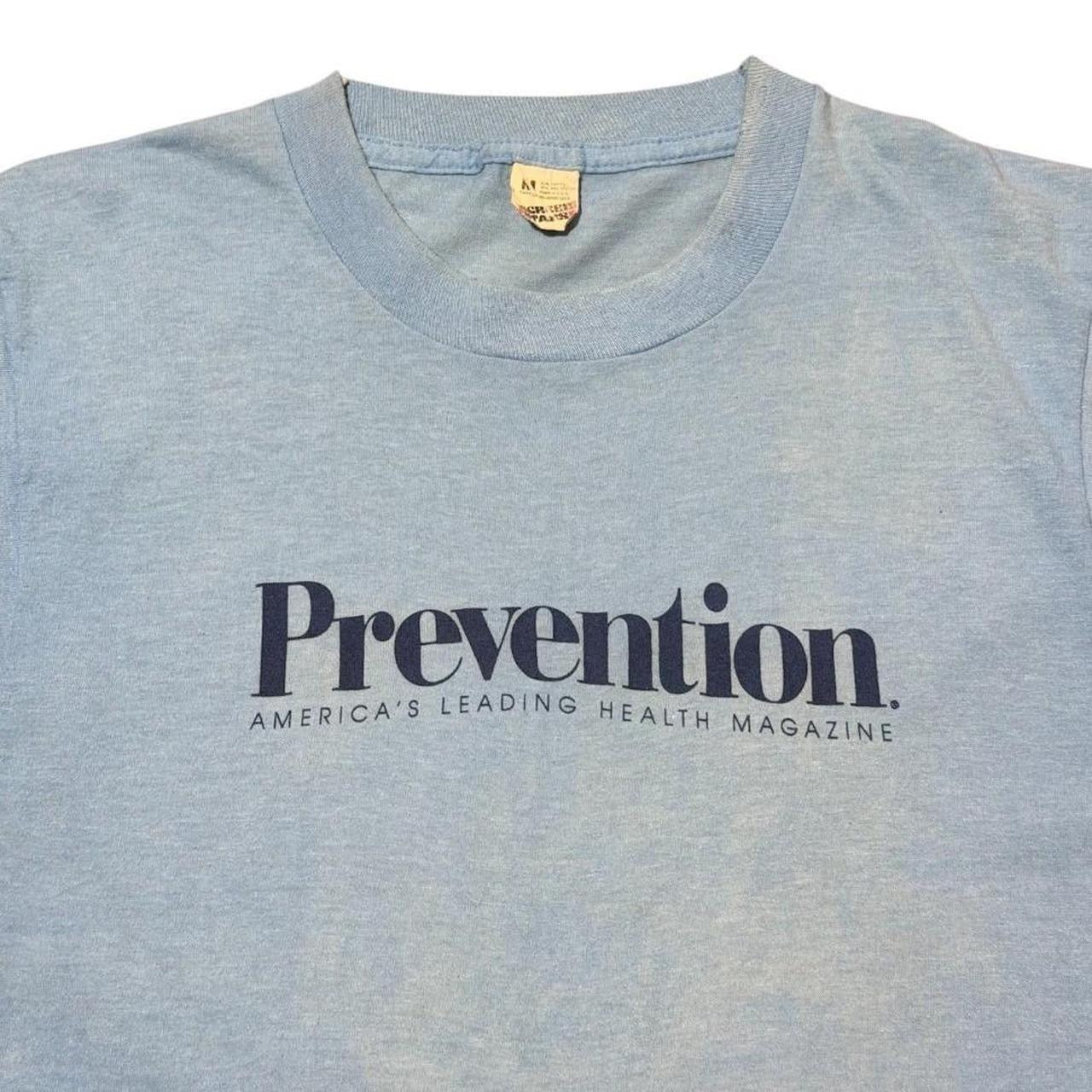 80s Prevention America Health Magazine Promo Graphic Logo Faded T-shirt