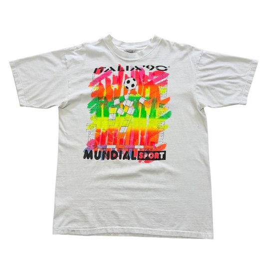 Italia 90s World Cup Soccer Ciao FIFA Graphic Football Sports T-shirt