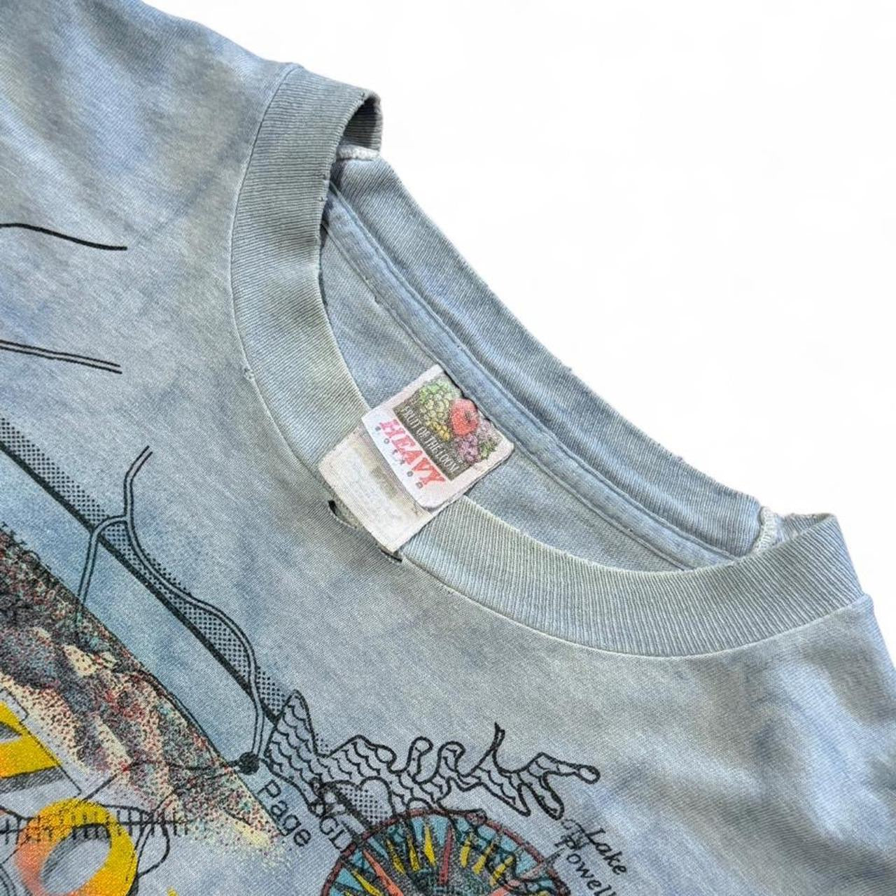90s AOP Arizona State Map Souvenir Tourist Graphic Art T-shirt