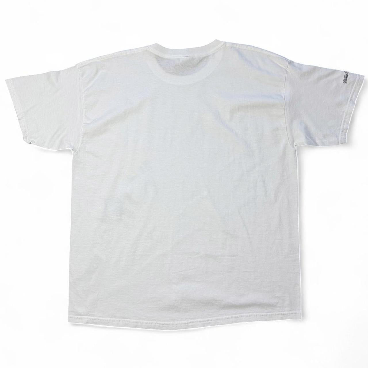 Vintage Y2K Tomb Raider White Lara Croft Video Game Crazy Promo T-shirt