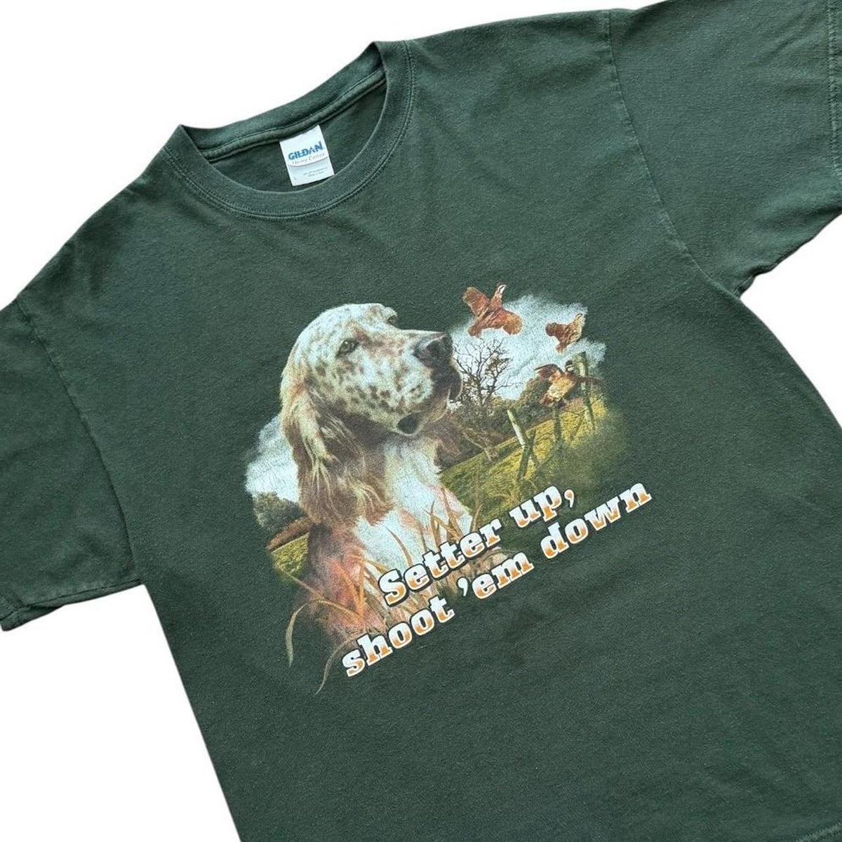Y2K English Setter Pheasant Hunting Dog Animal Puppy K9 Graphic T-shirt