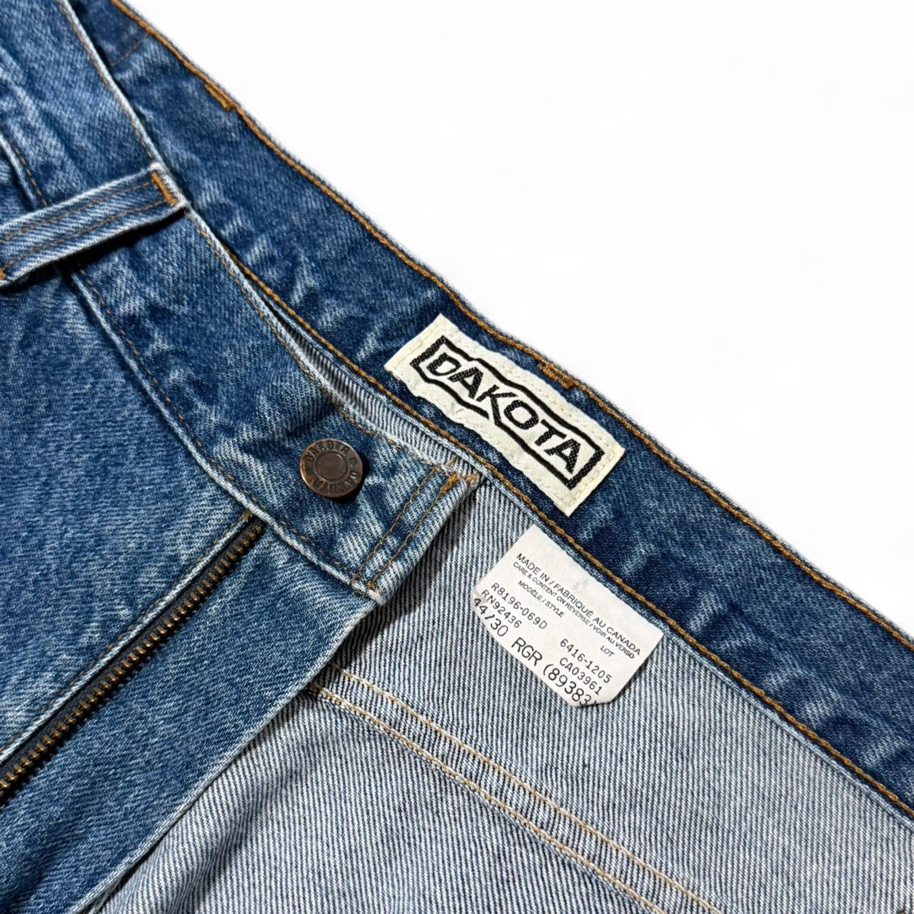 Vintage 90s Dakota Blue Wash Straight Leg Denim Workwear Jeans