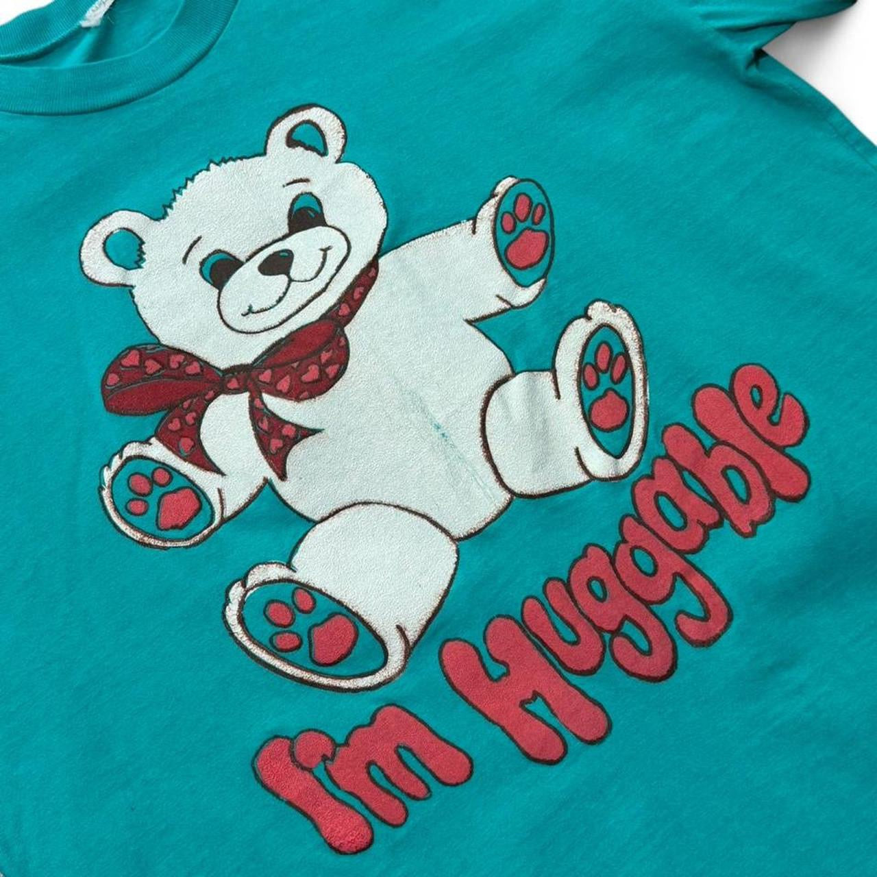 90s Im Huggable Cute Teddy Bear Puff Print Retro Graphic T-shirt