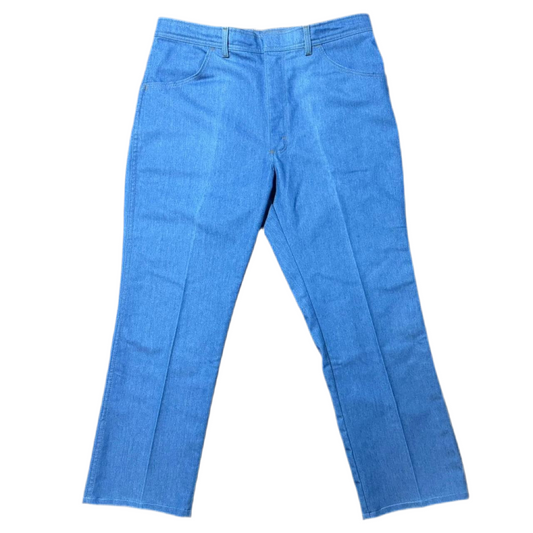 Wrangler Creased Retro Blue Wash Loose Trouser Pants