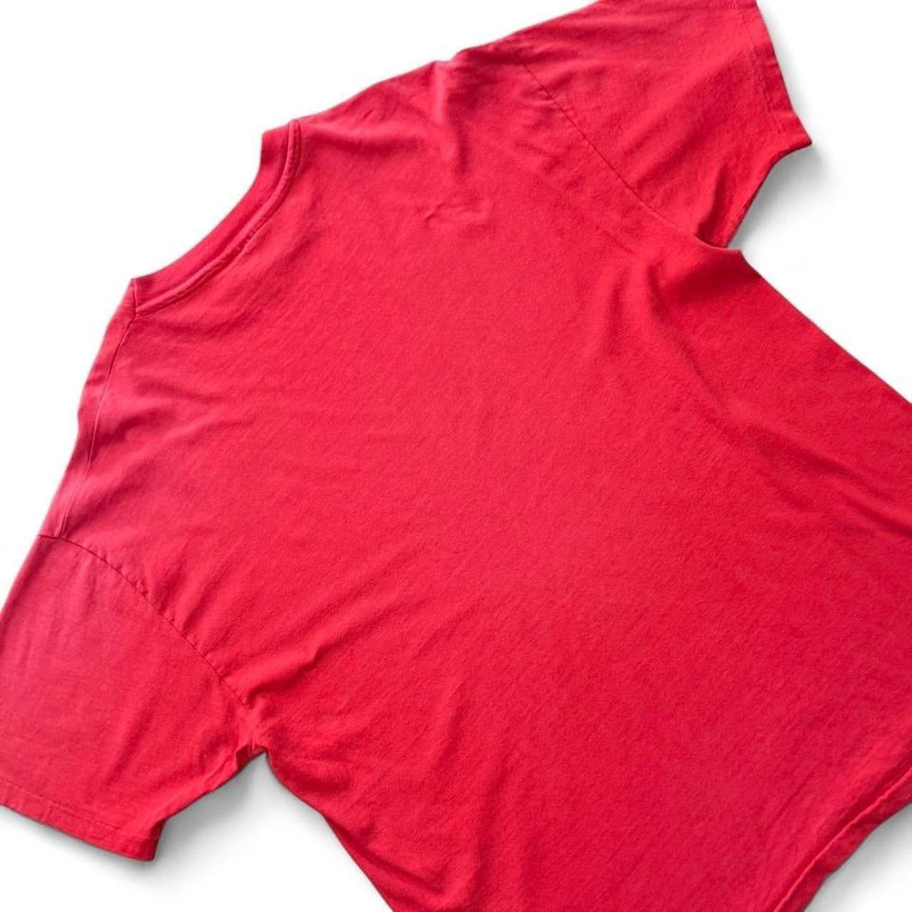 Vintage 90s New Orleans USA French Quarter Saxophone Jazz Graphic Red T-Shirt