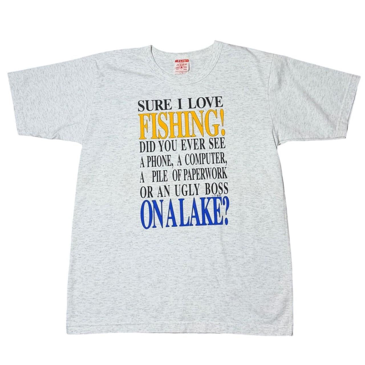 90s Fishing Humour Novelty Slogan Quote Dad Joke Funny Triblend T-shirt