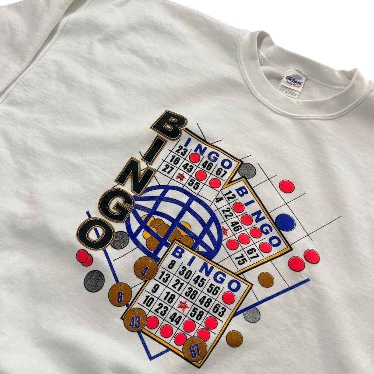 90s Bingo Gambling Casino Las Vegas Art Graphic Retro Pullover Crewneck