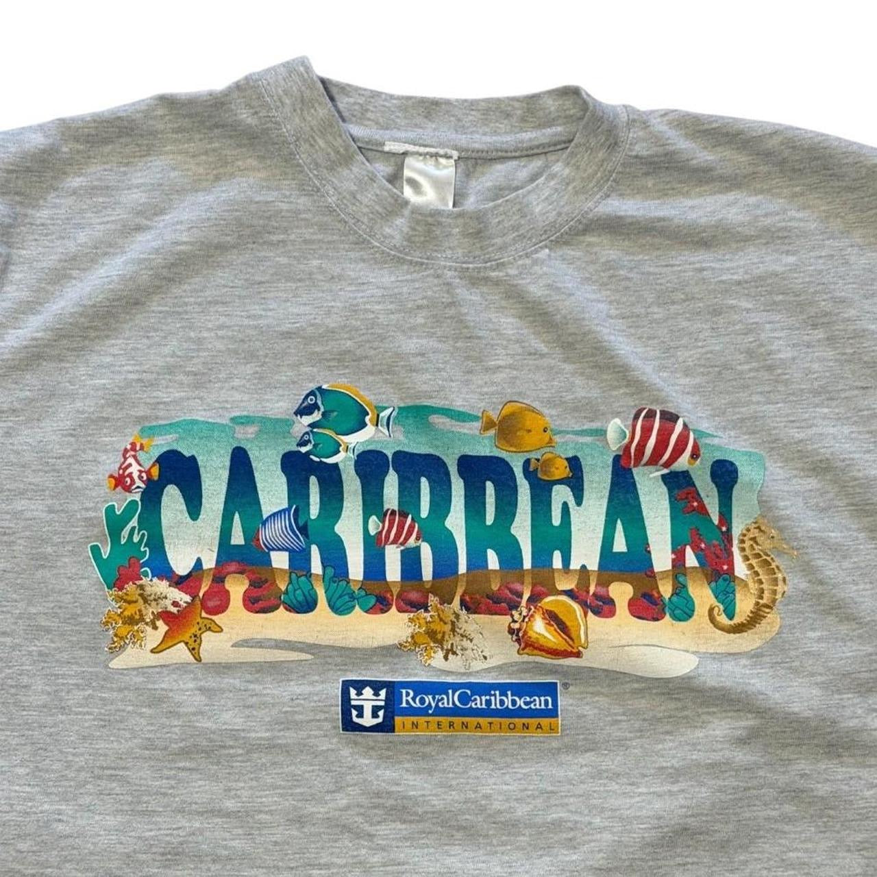 Y2K Royal Caribbean Cruise Ship Caribbean Beach Souvenir Graphic T-shirt