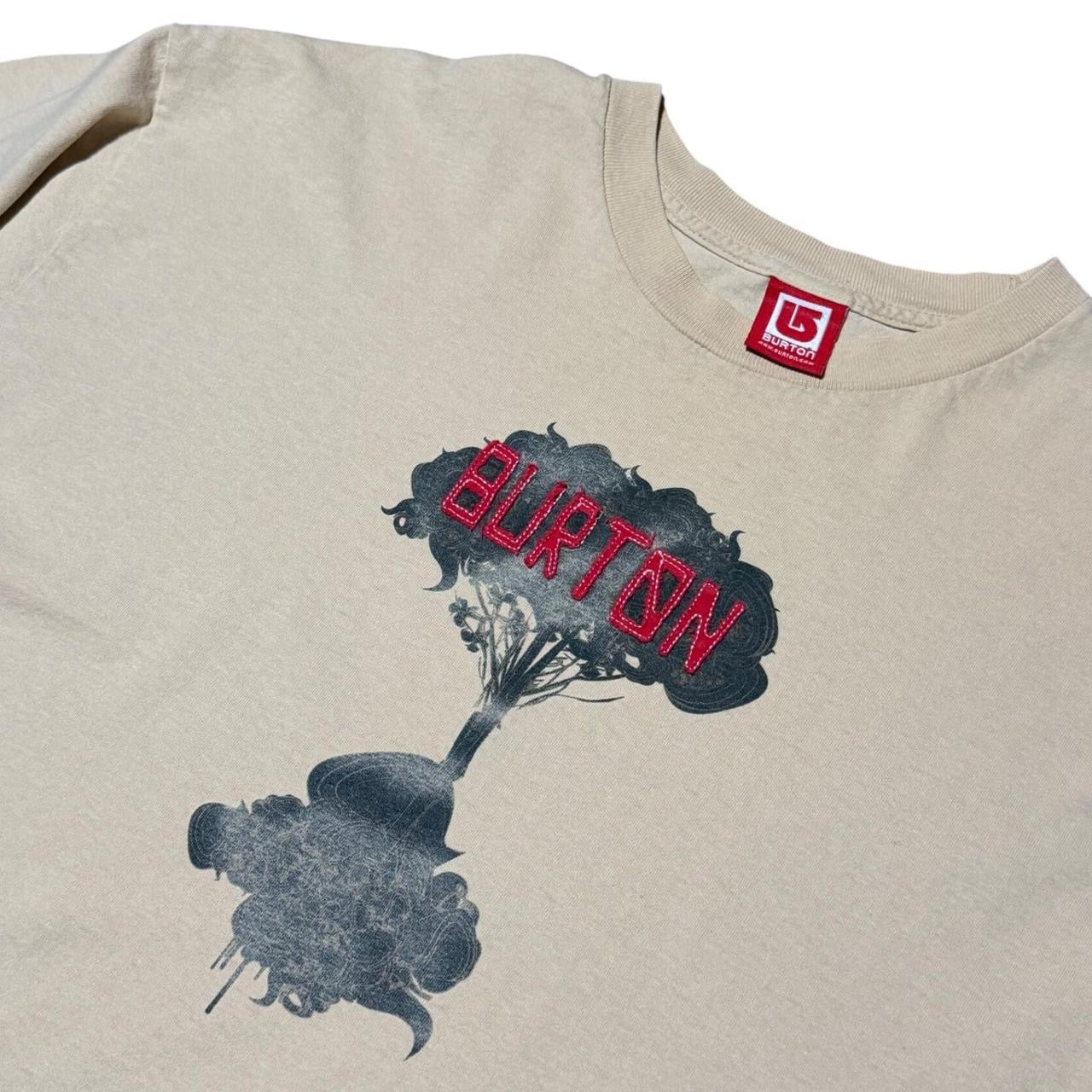 90s Y2K Burton Snowboards Embroidered Graphic Surf Skater Sports T-shirt