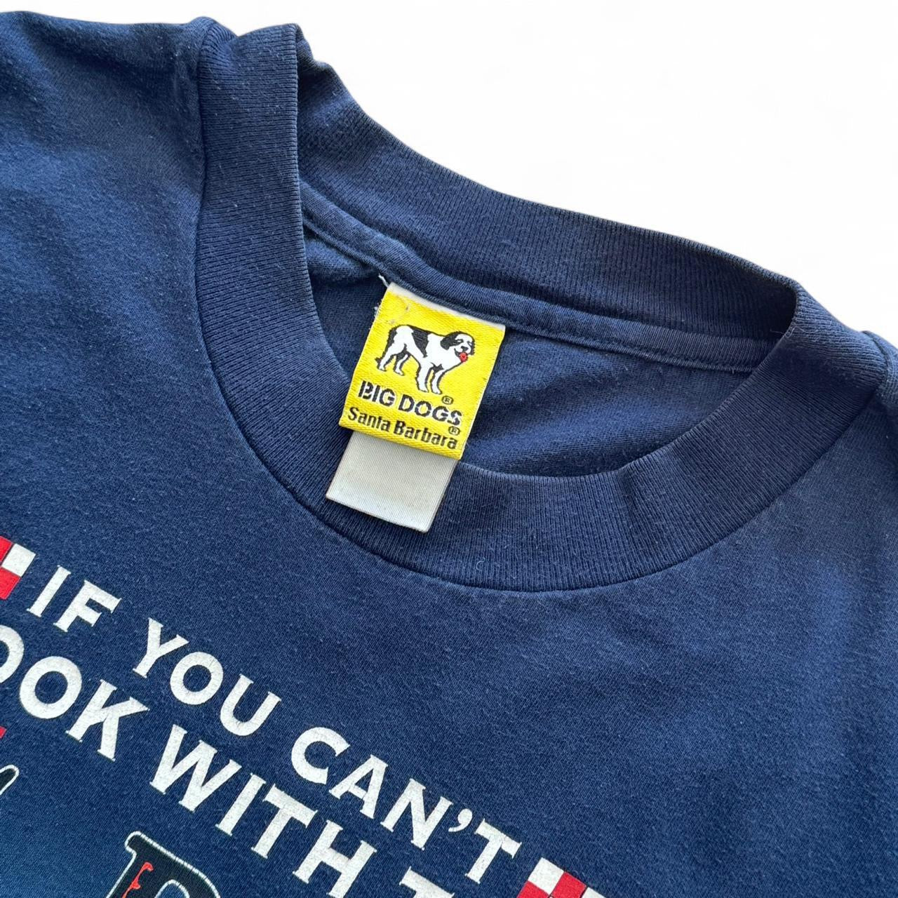 ‘98 Navy Blue Big Dogs Chefin’ it Up Tee
