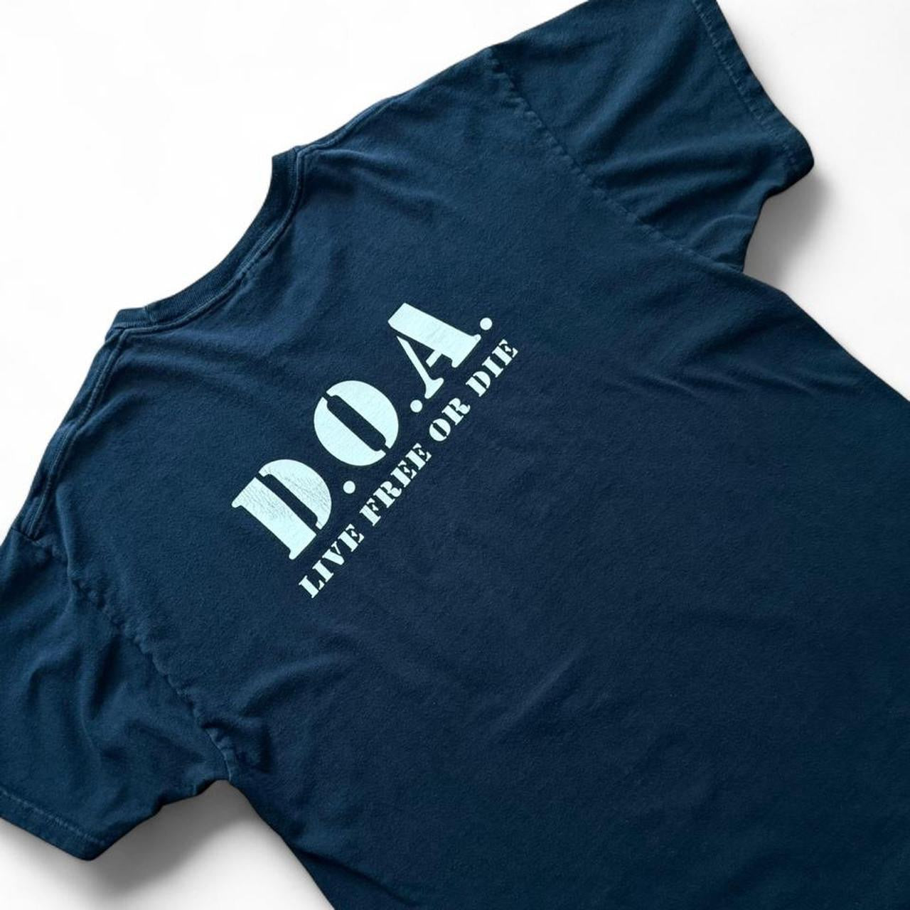 Y2K DOA This Machine Kills Fascists Punk Rock Vancouver Band T-shirt