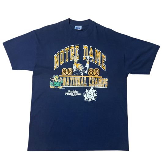 88-89 Notre Dame Fighting Irish National Champs Tee