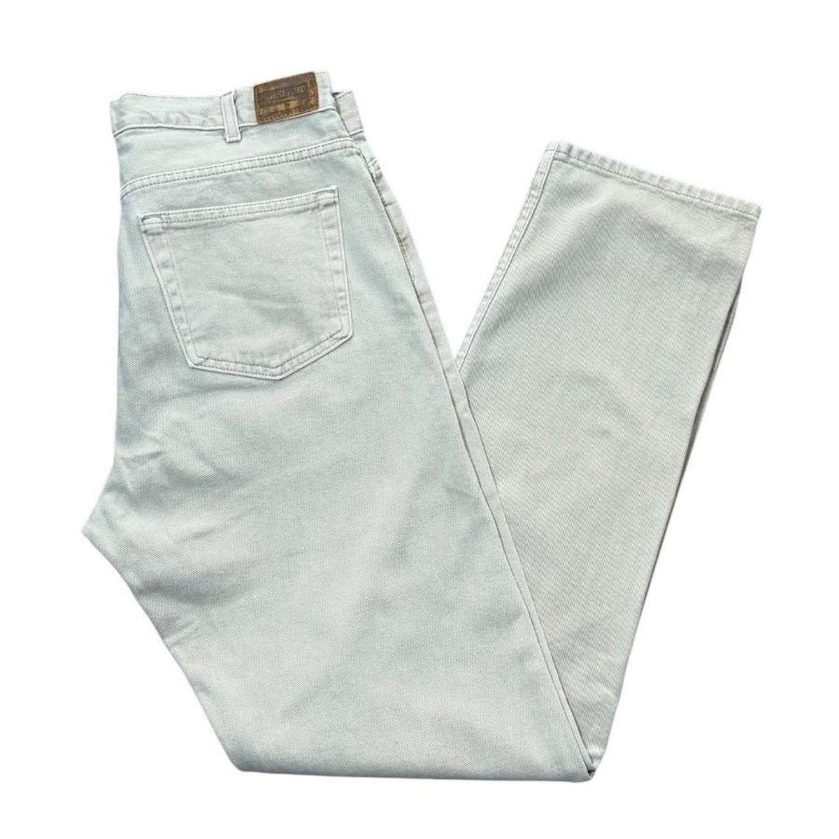 90s Kirkland Signature Mens Relaxed Jeans Beige Tan Stone Wash 34" Pants