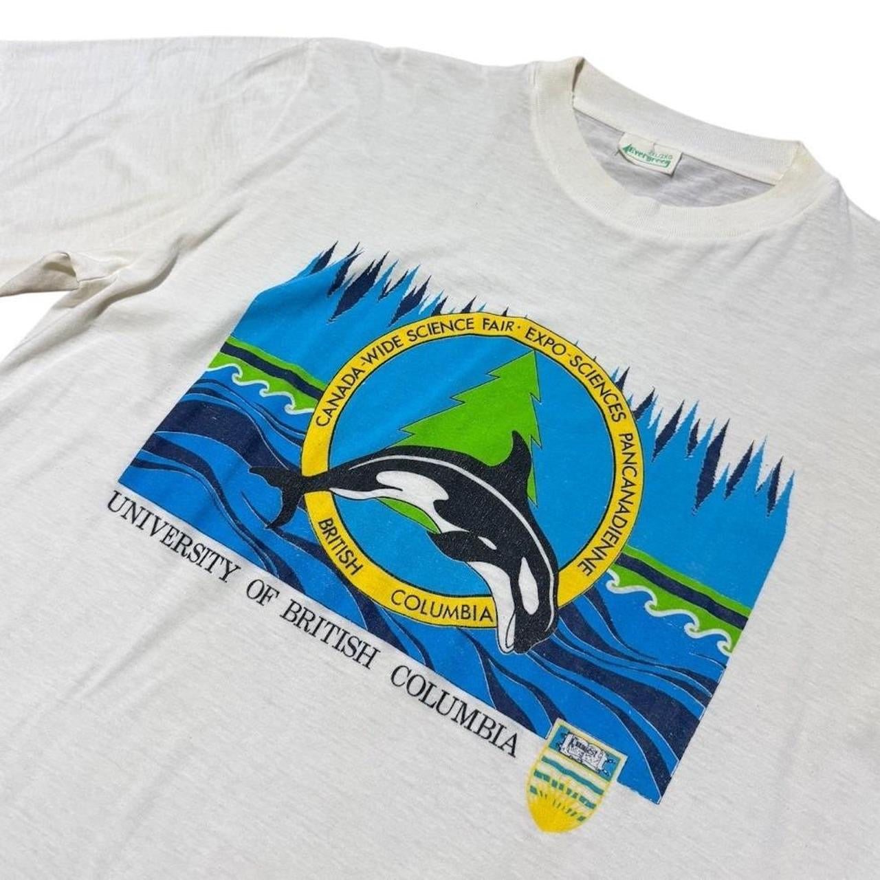 90s University British Columbia UBC Vancouver Science Fair Orca T-Shirt