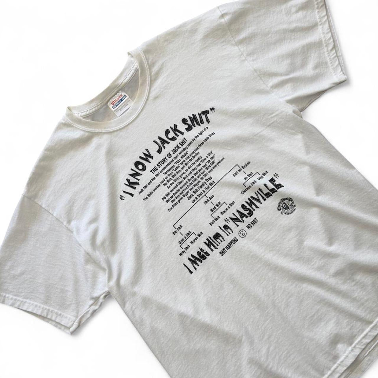 Vintage Y2K I Know Jack Sh*t Nashville Tennessee Novelty Joke T-shirt