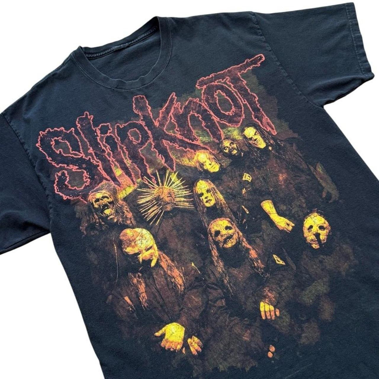 Y2K Slipknot Heavy Metal Band Concert Merch Graphic Doublesided T-shirt