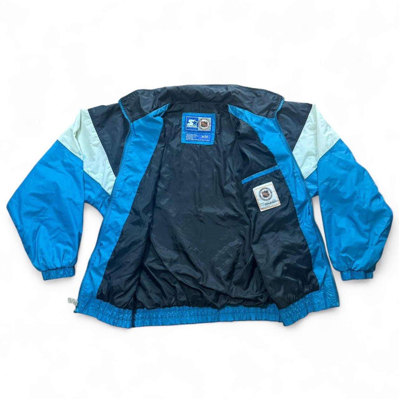 90s NHL Starter San Jose Sharks Hockey Zip Up Windbreaker