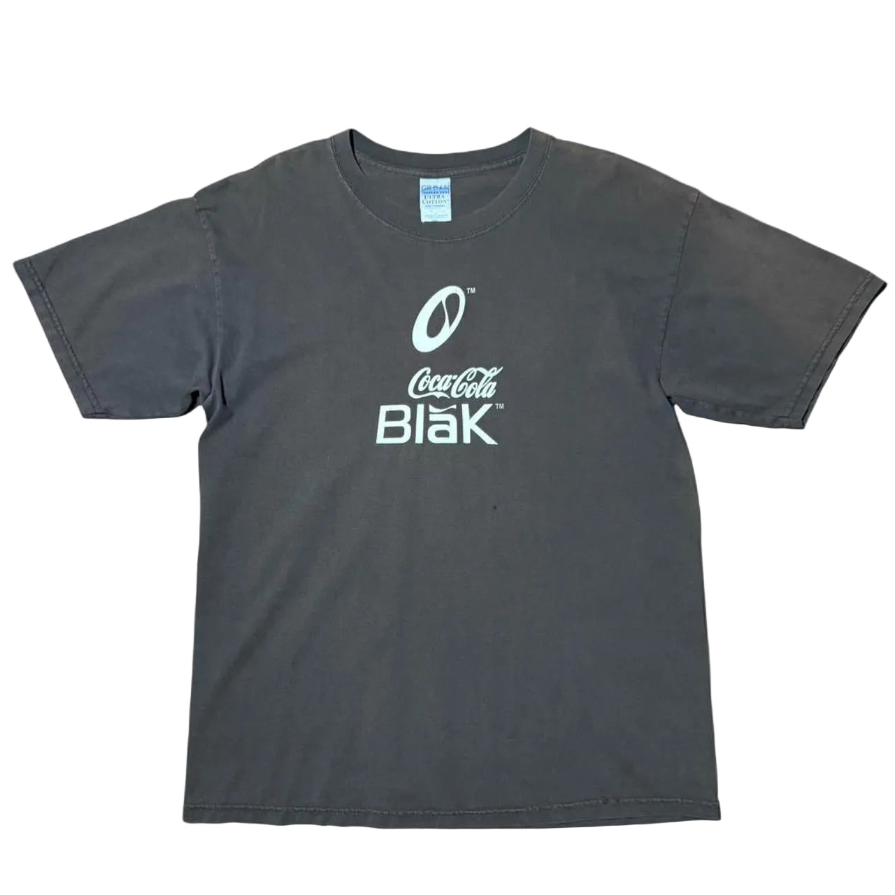 Y2K Coca-Cola Blak Faded Soda Pop Promo Merch Graphic T-shirt