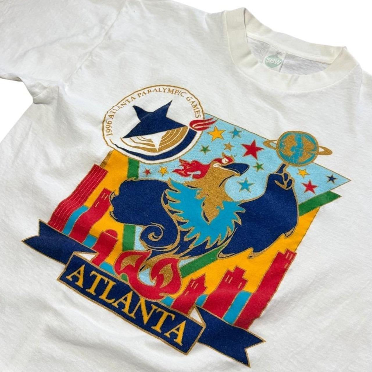 1996 Atlanta USA Paralympic Games Blaze Phoenix Souvenir Sports T-shirt