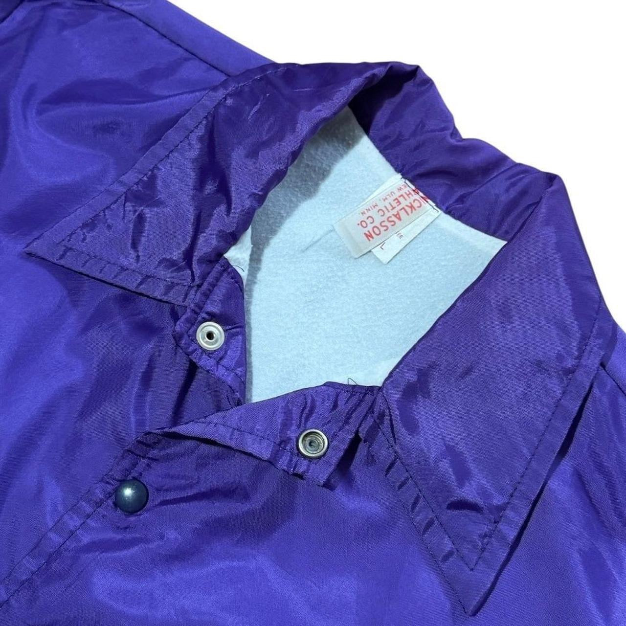 70s Nicklasson Athletic Purple Mohawk Baseball Coaches Sport Snap Jacket