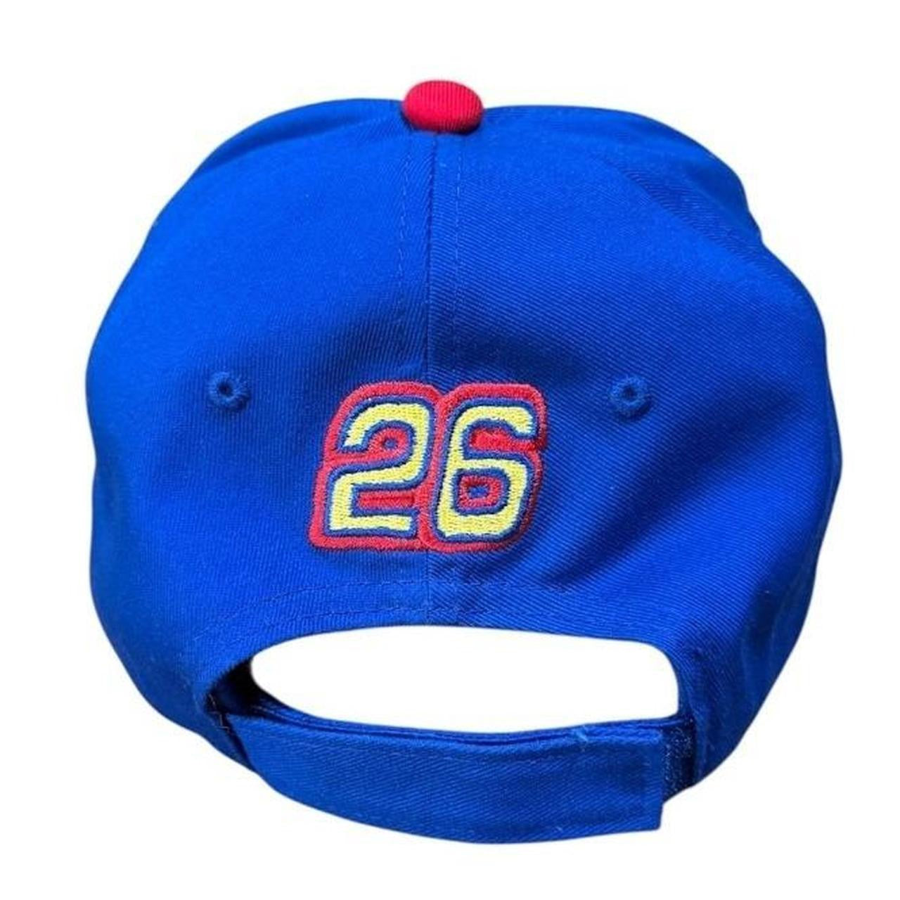 Y2K Wonder Bread Ricky Bobby 26 NASCAR Racing Flames Velcroback Hat Cap