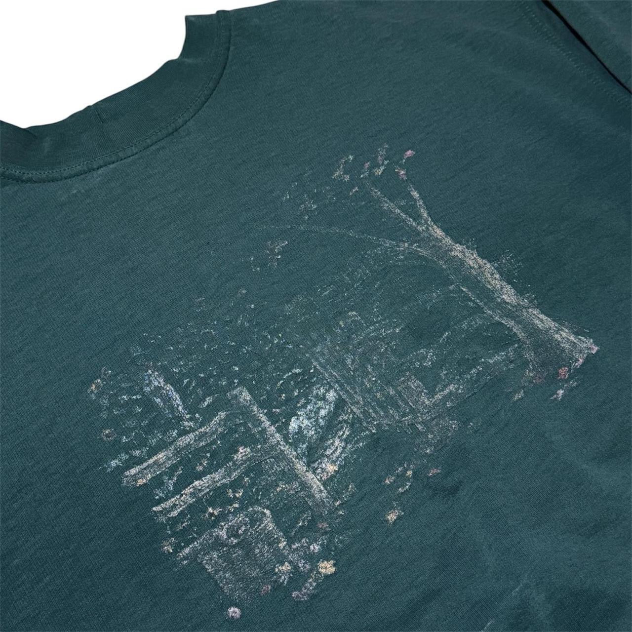 90s Northern Reflections Faded Nature Woods Graphic Crewneck Sweater